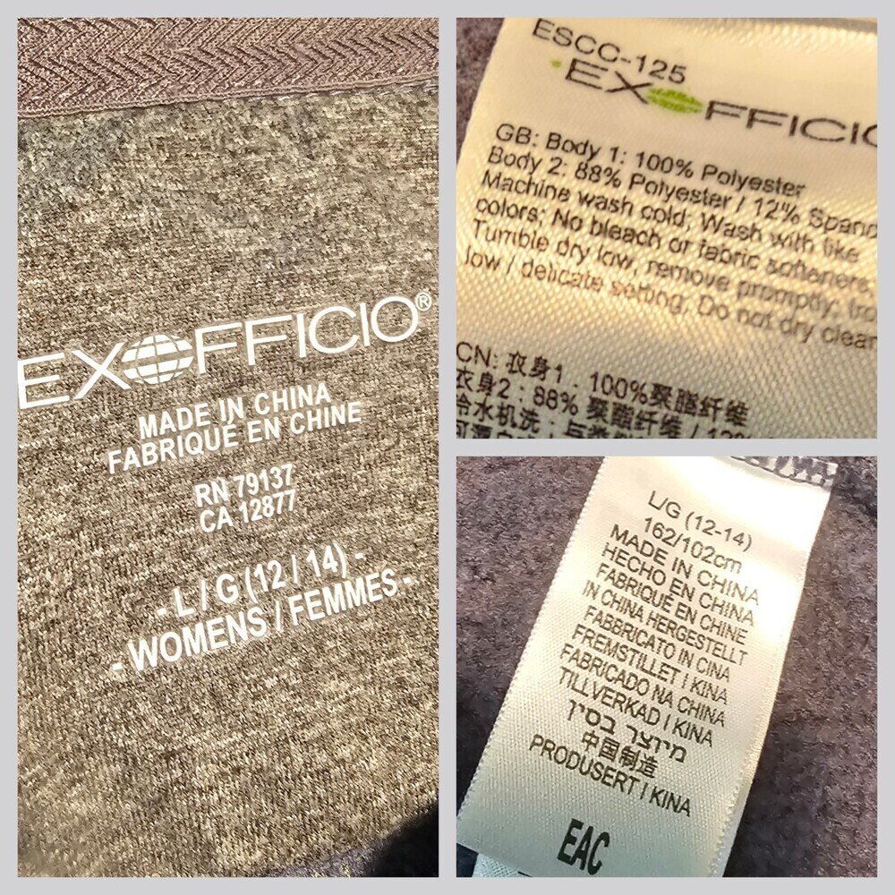 ExOfficio Women's Thermique Jacket Full Zip Snap Fleece Pockets Size Large 12/14 - Picture 7 of 8